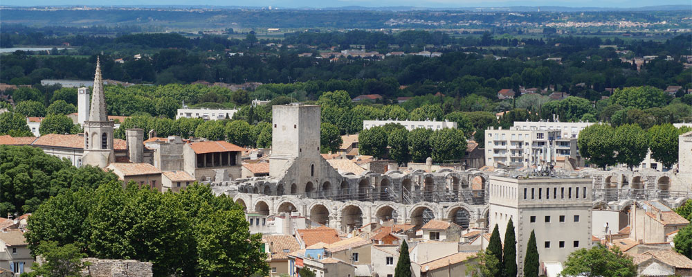 Uitzicht over Arles Uitzicht over Arles