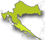 Vodice ligt in regio Dalmatië
