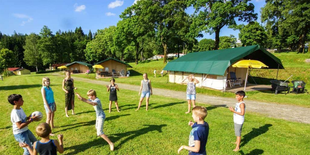 Glamping in het Beierse Woud op camping Bayerwald