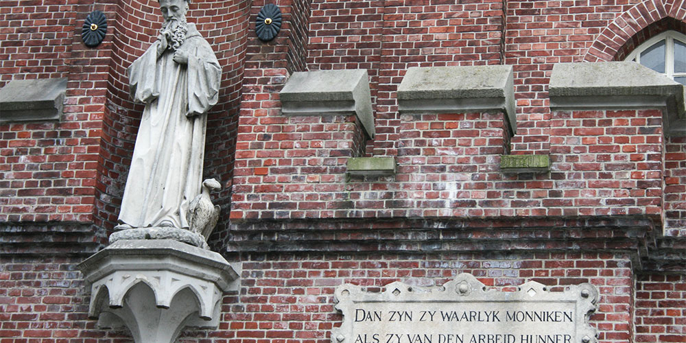 Ingang van de Abdij De Abdij van La Trappe