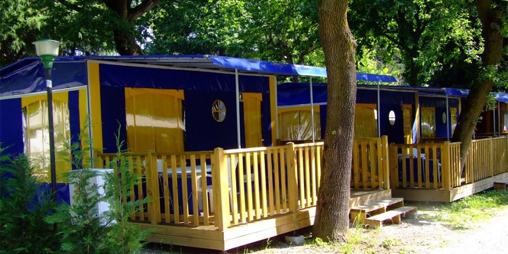 Lodgetenten Go4Camp op camping Lago Maggiore Village Lodgetenten Go4Camp op camping Lago Maggiore Village