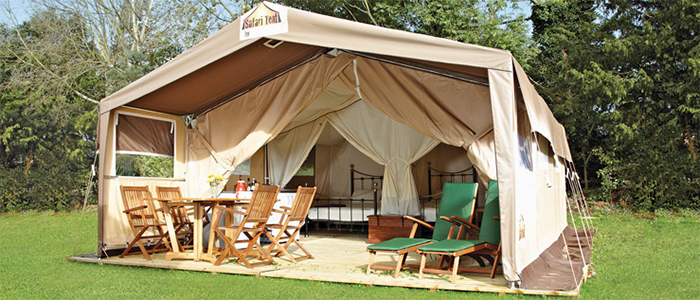 Een safaritent van Eurocamp als voorbeeld Een safaritent van Eurocamp als voorbeeld