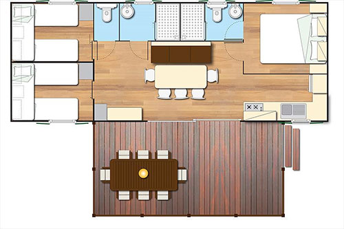 Plattegrond Sunlodge Sequoia Plattegrond Sunlodge Sequoia