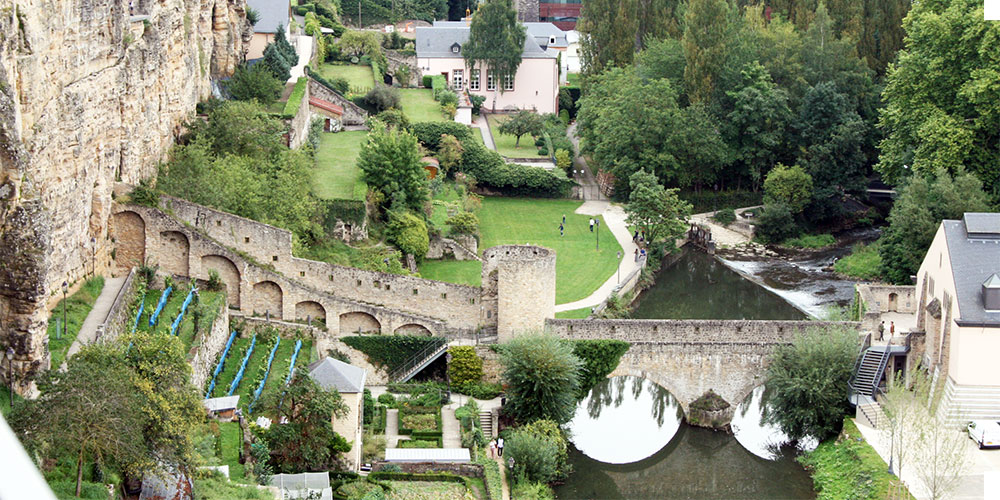 Stad Luxemburg te voet Stad Luxemburg te voet