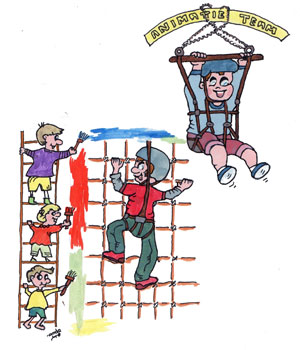 Animatie op de camping - ieder het zijne Animatie op de camping - ieder het zijne