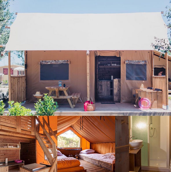 Nieuw Glampingtent met Loft van Tendi Nieuw Glampingtent met Loft van Tendi