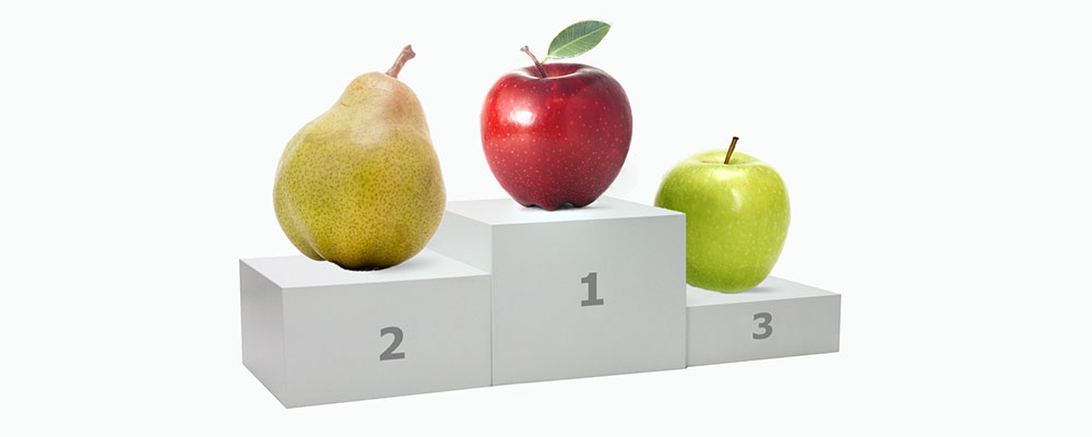 Appels met peren vergelijken Appels met peren vergelijken