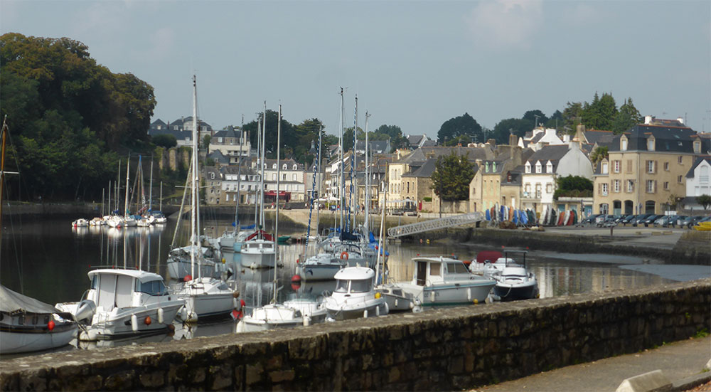 Klein havenstadje Auray in Bretagne Klein havenstadje Auray in Bretagne