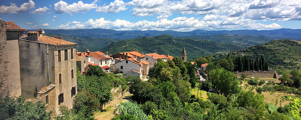 Uitzicht op Motovun Uitzicht op Motovun