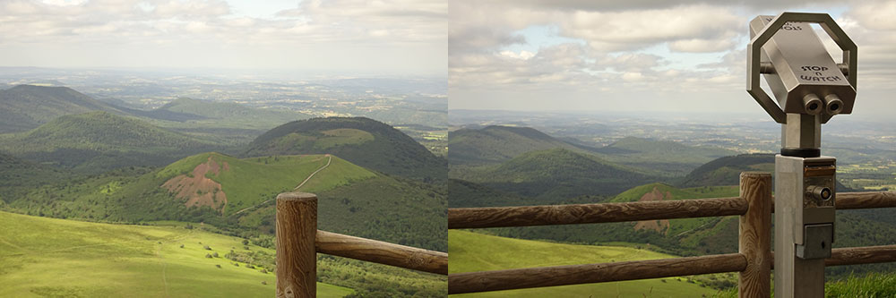 Uitzicht Puy de Dôme Uitzicht Puy de Dôme