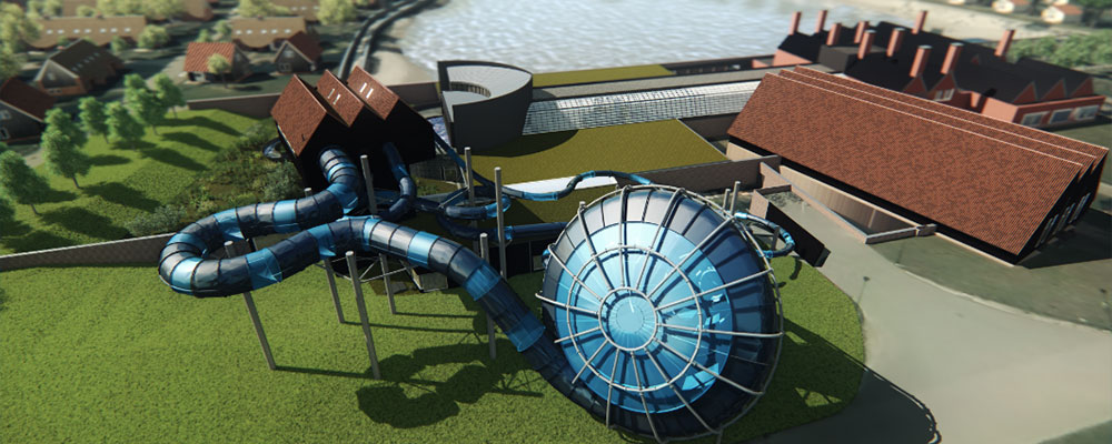 Nieuwe glijbaan Hof van Saksen Nieuwe glijbaan Hof van Saksen