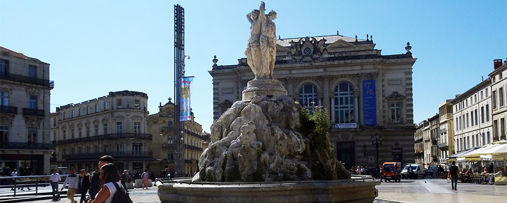 Place de la Comédie in Montpellier Place de la Comédie in Montpellier