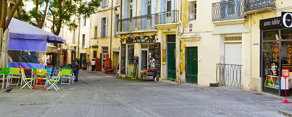 Gezellige terrasjes en pleintjes in Montpellier Gezellige terrasjes en pleintjes in Montpellier