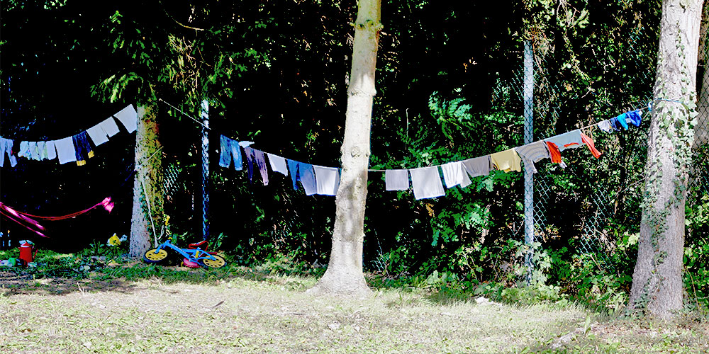 wassen op de camping