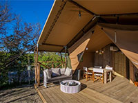 Safaritent met sanitair Safaritent met sanitair