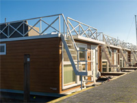 Houseboat met dakterras Houseboat met dakterras