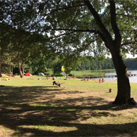 Camping Am Blanksee in regio Mecklenburg-Vorpommern, Duitsland