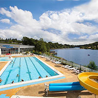 Camping Au Bocage Du Lac in regio Bretagne, Frankrijk