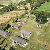 Camping BoerenBed Glastonbury Hill Farm in regio Zuid West Engeland, Groot-Brittannië