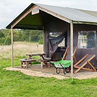 Camping BoerenBed Heydon Grove Farm in regio Oost Engeland, Groot-Brittannië