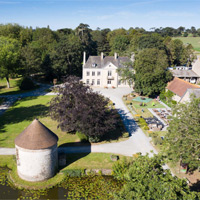 Camping Château de lez Eaux in regio Normandië, Frankrijk