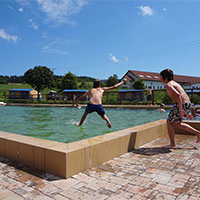 Camping Chvalsiny in regio Zuid-Bohemen, Tsjechië