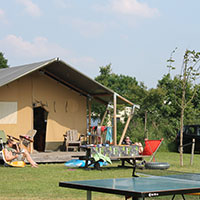 Camping De Grebbelinie in regio Utrecht, Nederland