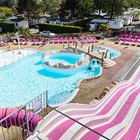 Camping La Roseraie in regio Pays de la Loire / Vendée, Frankrijk