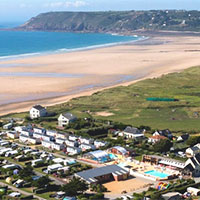 Camping Le Grand Large (Les Pieux) in regio Normandië, Frankrijk