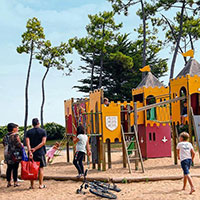 Camping Les Tamarins Plage in regio Poitou-Charentes, Frankrijk