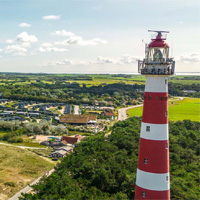 Camping Roompot Ameland in regio Waddeneilanden, Nederland