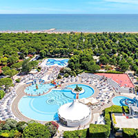 Camping Sant'Angelo Village in regio Veneto/Adriatische kust, Italië