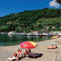 Camping Solcio (Lago Maggiore) in regio Piemonte, Italië