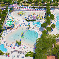Camping Union Lido Mare in regio Veneto/Adriatische kust, Italië
