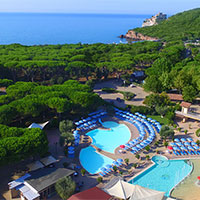 Camping Village Baia Azzurra Club in regio Toscane en Elba, Italië