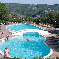 Camping Villaggio Colombo in regio Liguria, Italië