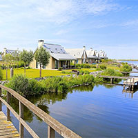 Camping Waterrijk Oesterdam in regio Zeeland, Nederland