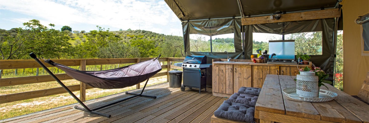 Safari-lodgetenten huren in Frankrijk