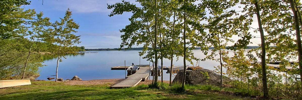 Glamping, tent of stacaravan huren bij camping Falkudden in Zweden
