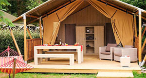 Glamping in lodge- safaritent