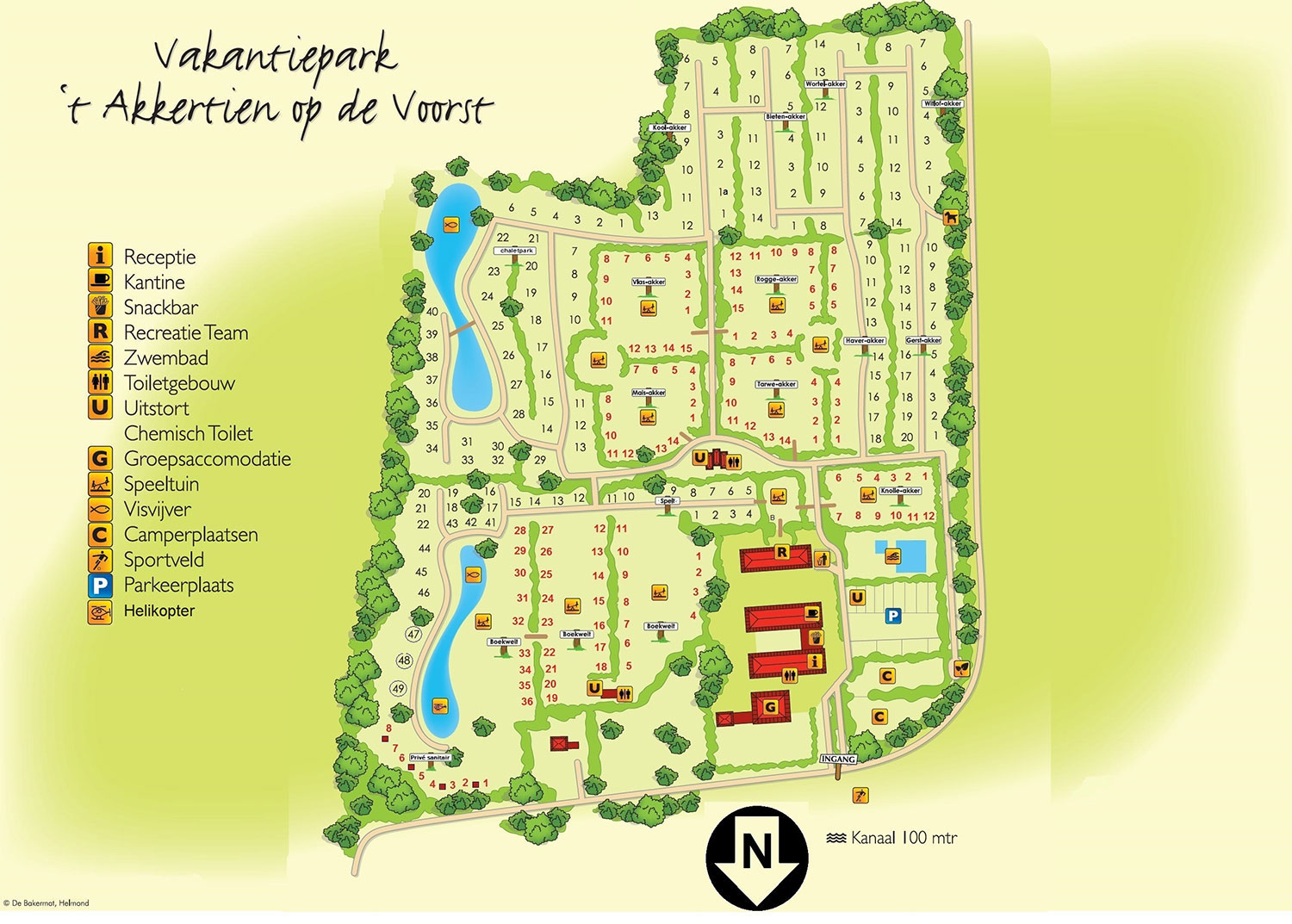 Plattegrond 't Akkertien