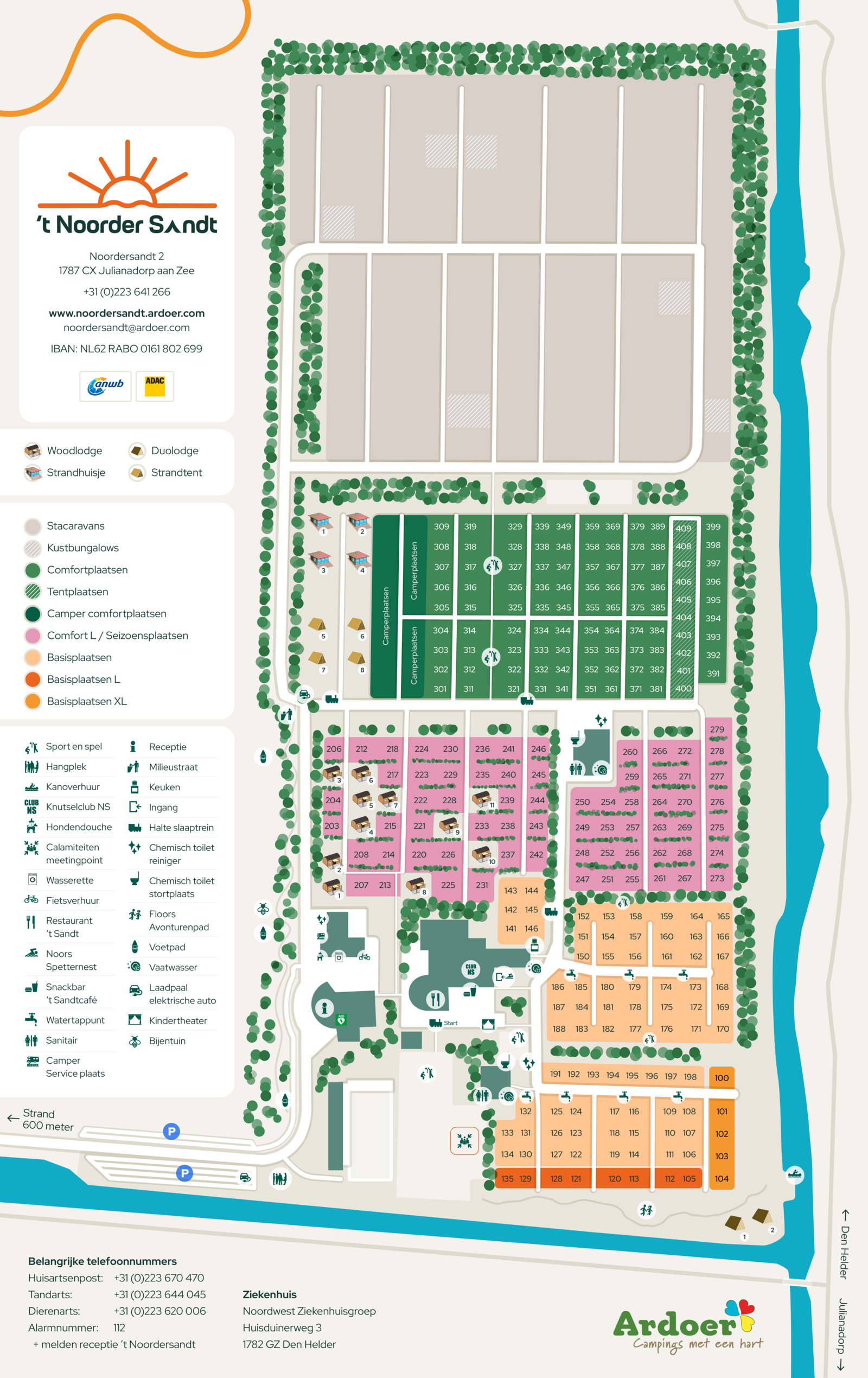 Plattegrond 't Noorder Sandt