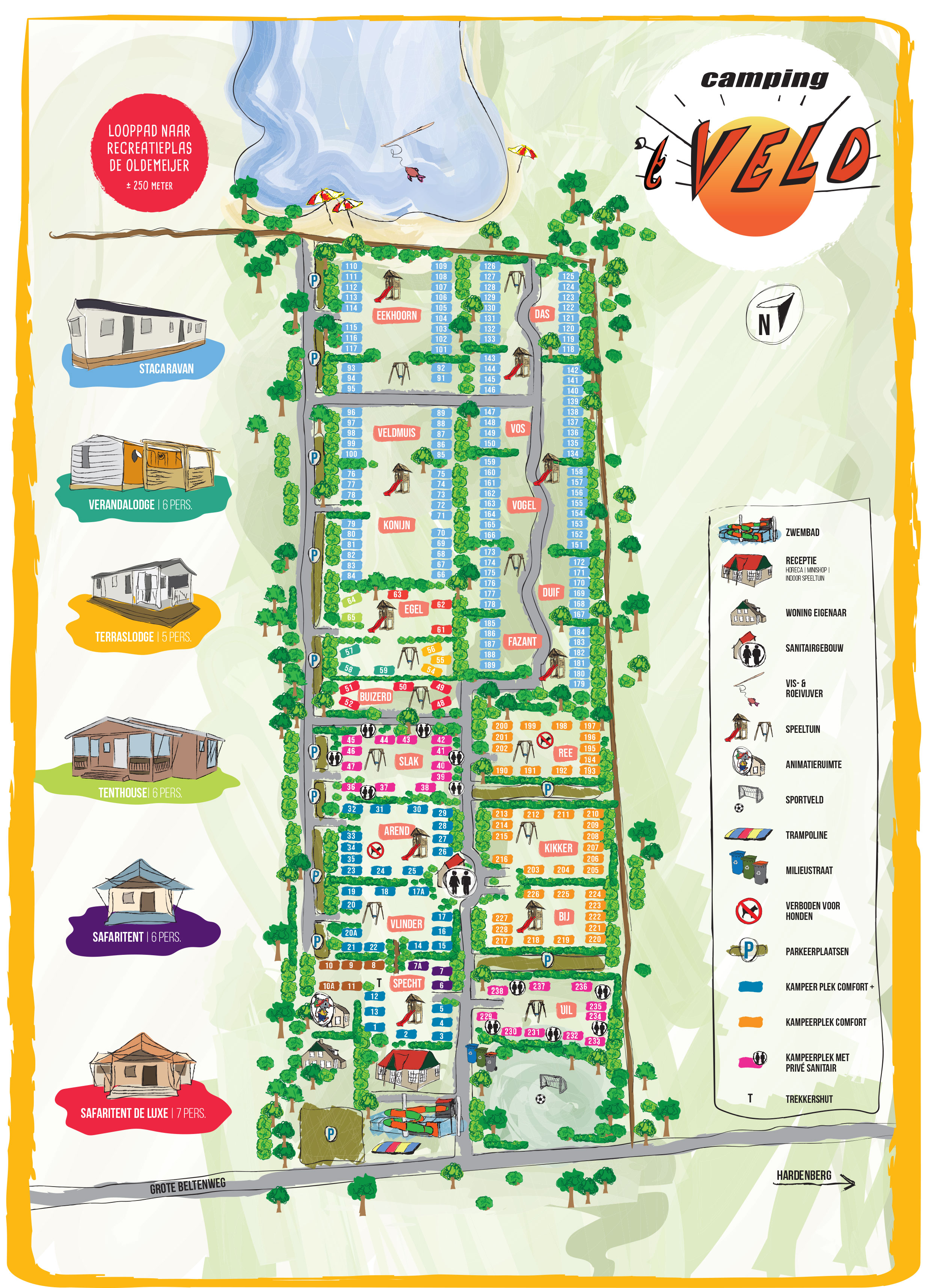 Plattegrond 't Veld