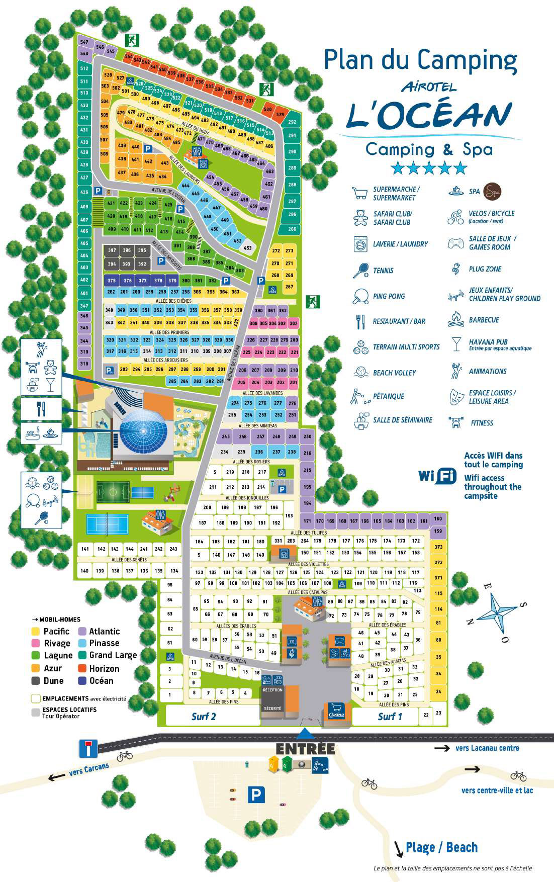 Plattegrond Airotel Océan