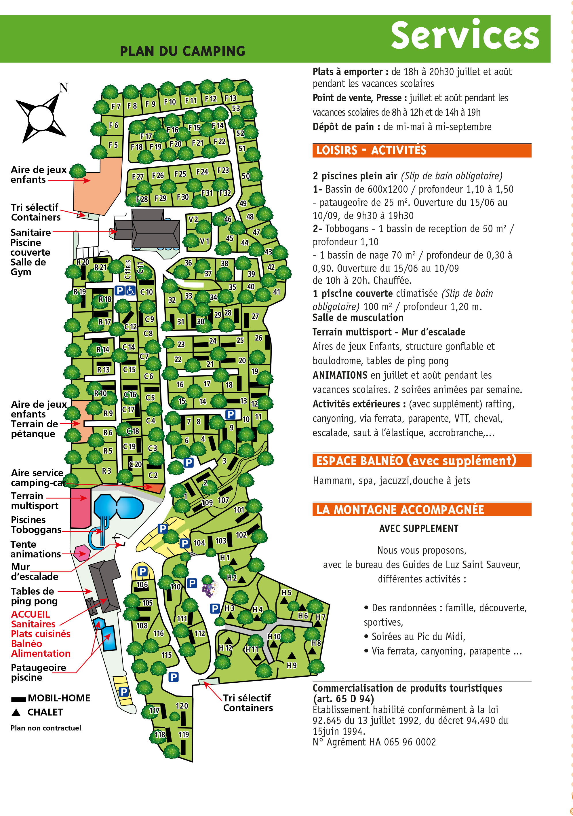 Plattegrond Airotel Pyrénées