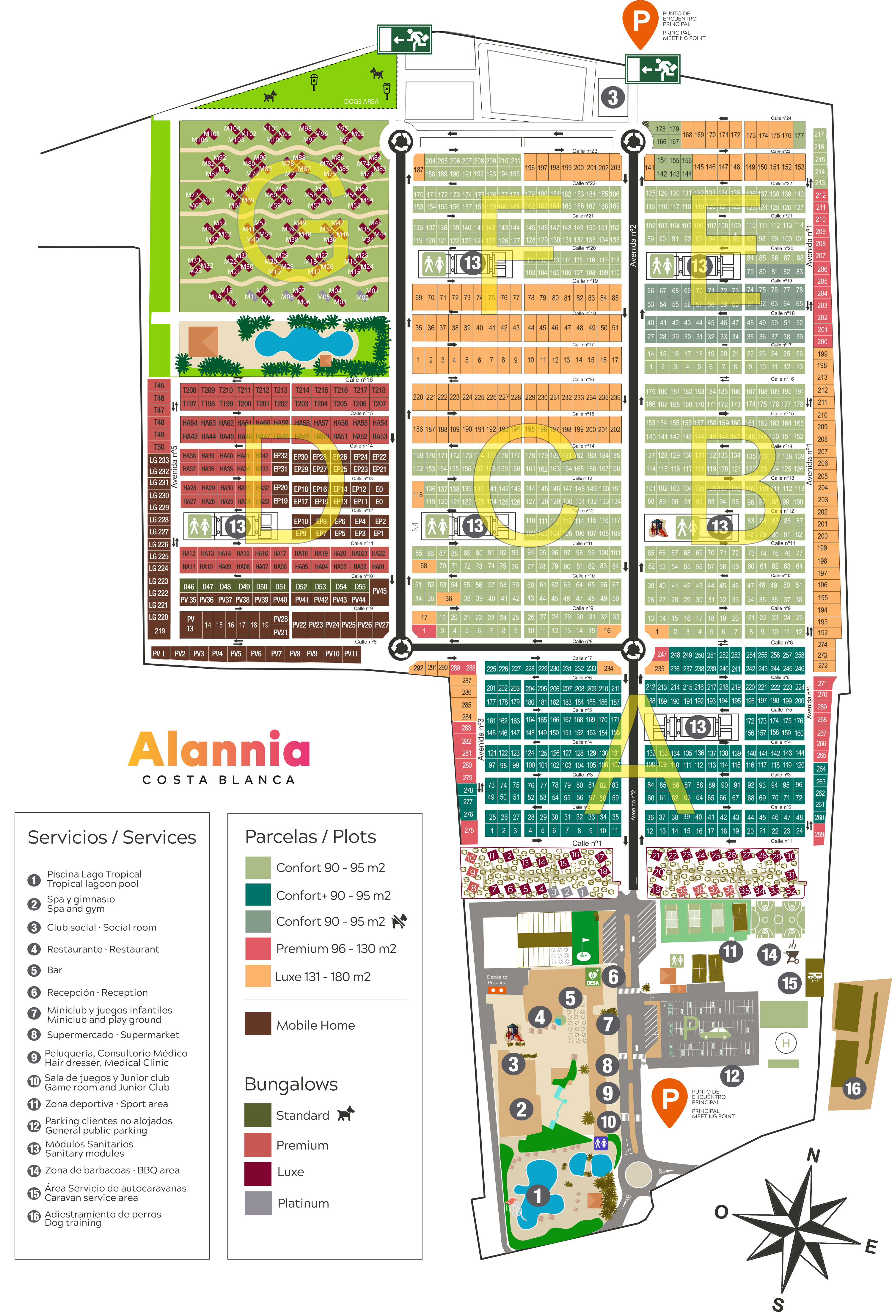 Plattegrond Alannia Costa Blanca