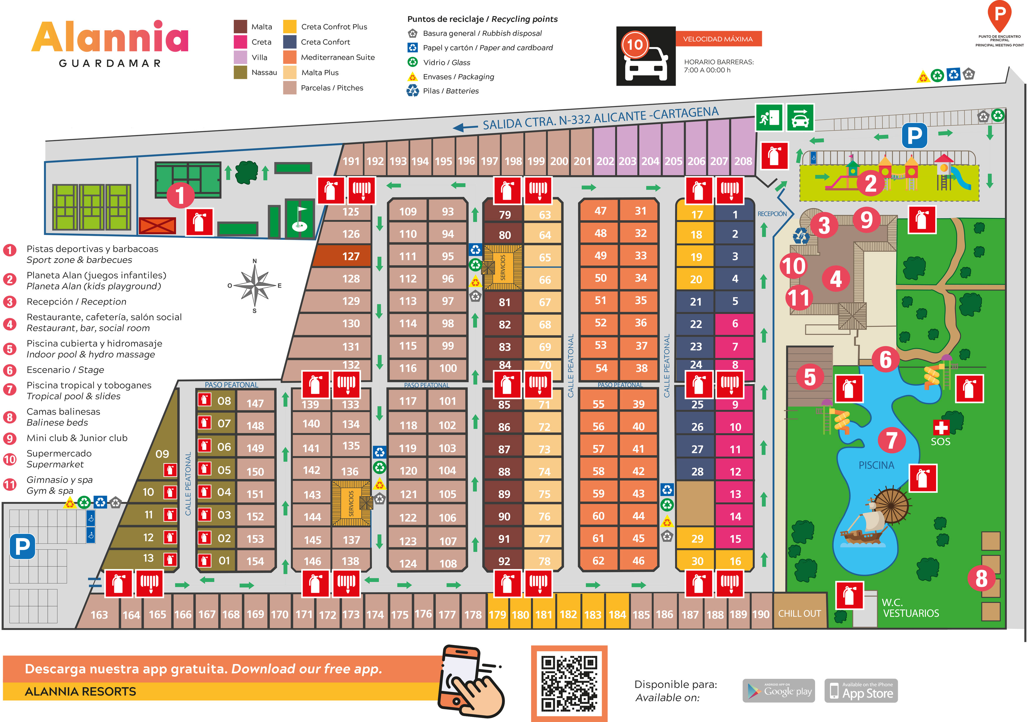 Plattegrond Alannia Guardamar