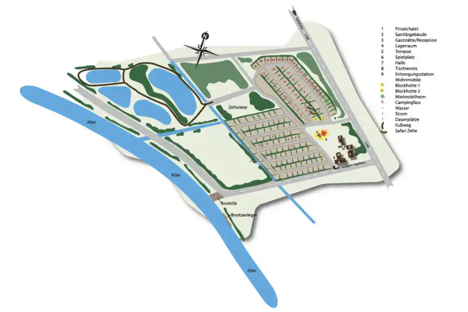 Plattegrond Aller Leine Tal