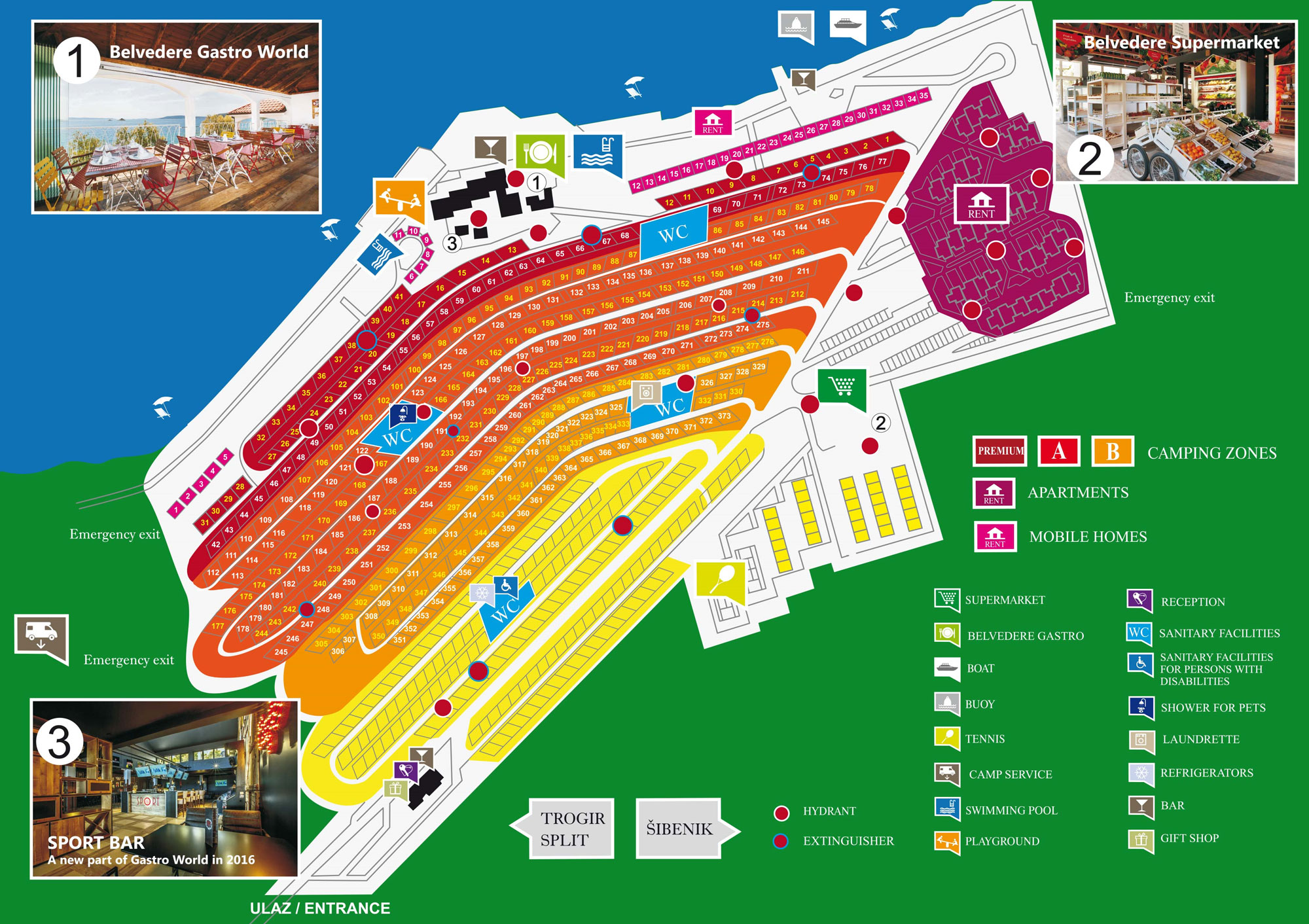 Plattegrond Amadria Park Trogir