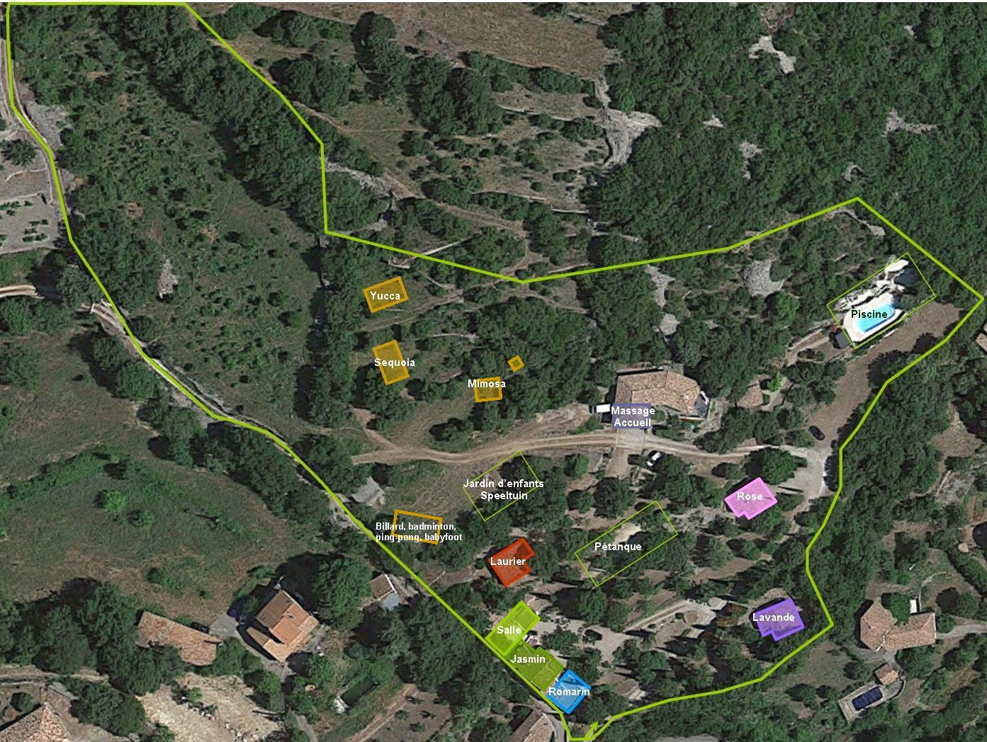 Plattegrond Aux Quatrefeuilles d'Oc